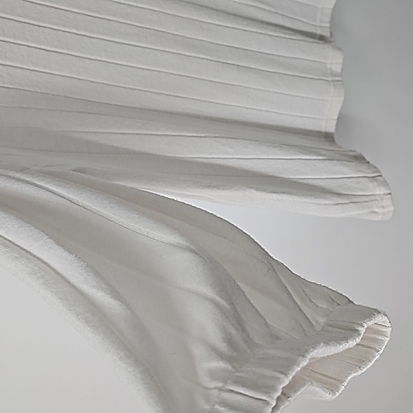 AS Crew Neck Balloon Sleeve Cream Colored Sweater Tunic Top Plus Size - Picture 5 of 11